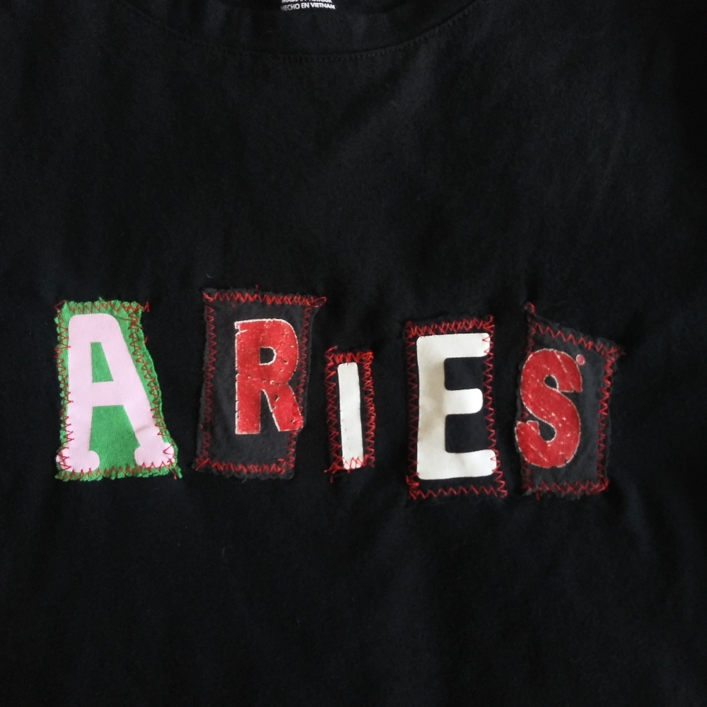 Aries punk alt goth horoscope shirt